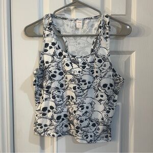 ROMWE Skull Print Tank Top
